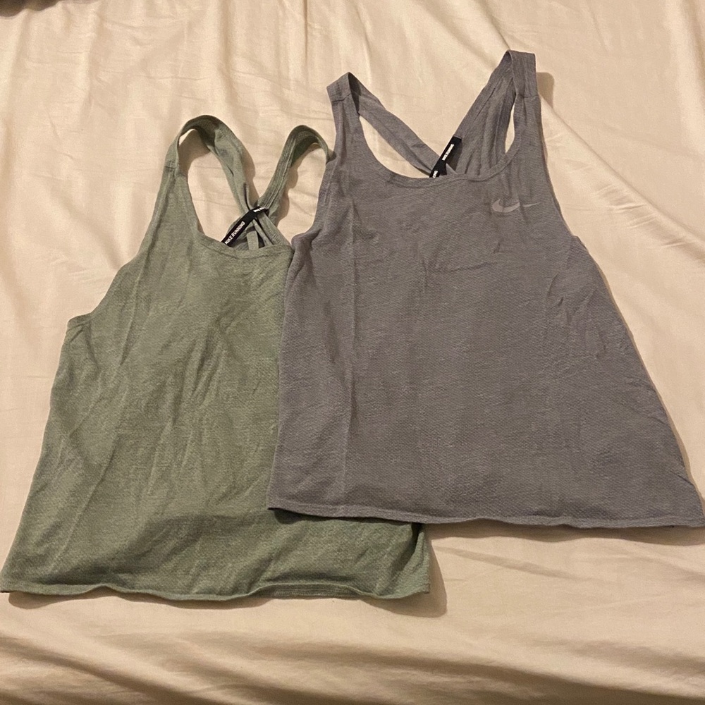 Two Nike Open Back Tank Top